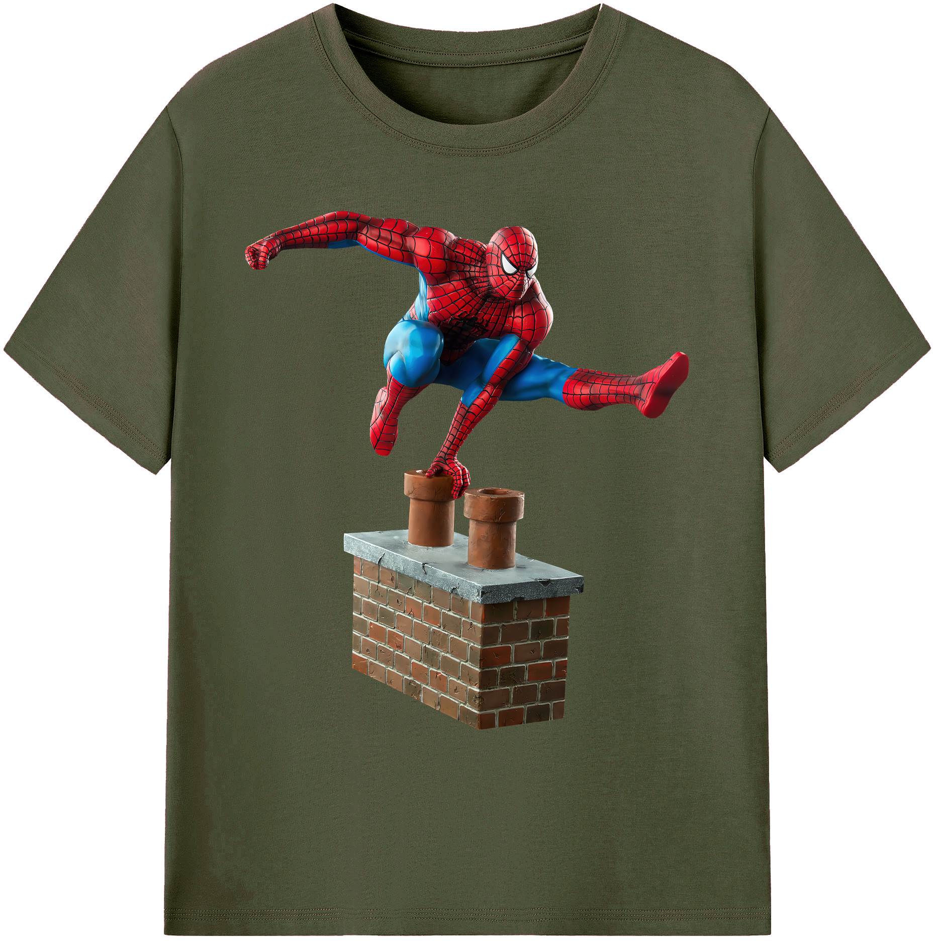 （画像用） Spider Man スパイダーマン 綿100％ メンズ半袖Tシャツ｜肌触りやわらか＆通気性